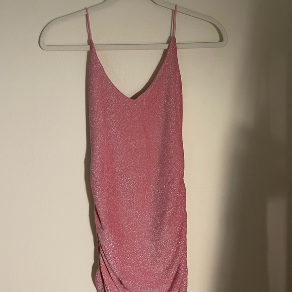 Showpo Pink Sparkle Mini Dress - Picture 3 of 6